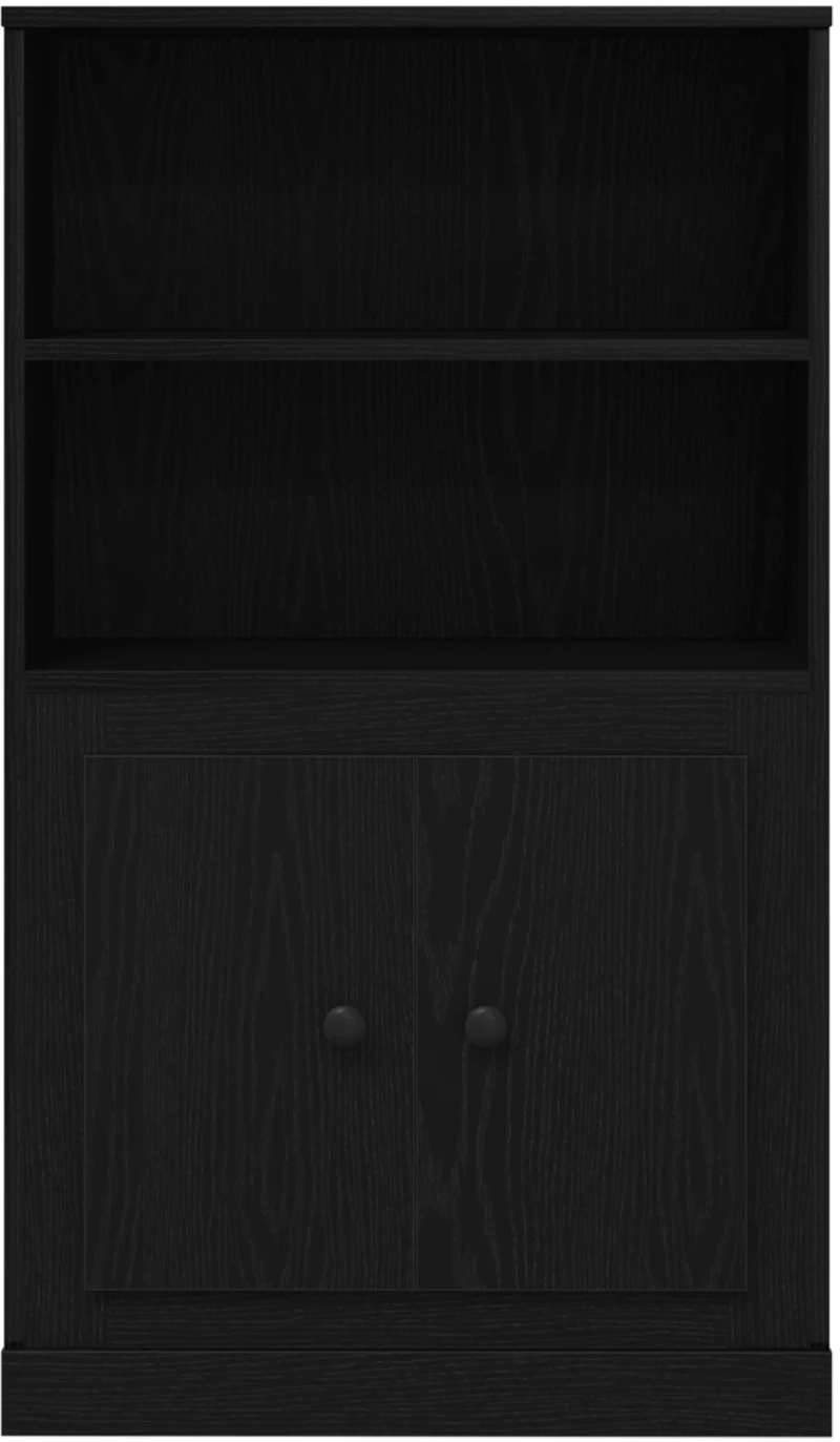 vidaXL Υψηλή ντουλάπα Μαύρη Δρυός 60x35.5x103.5 εκ. Επεξεργασμένο Ξύλο