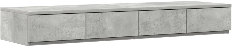 vidaXL Κομοδίνα Σκυρόδεμα Γκρι 120x36.5x16.5 εκ.