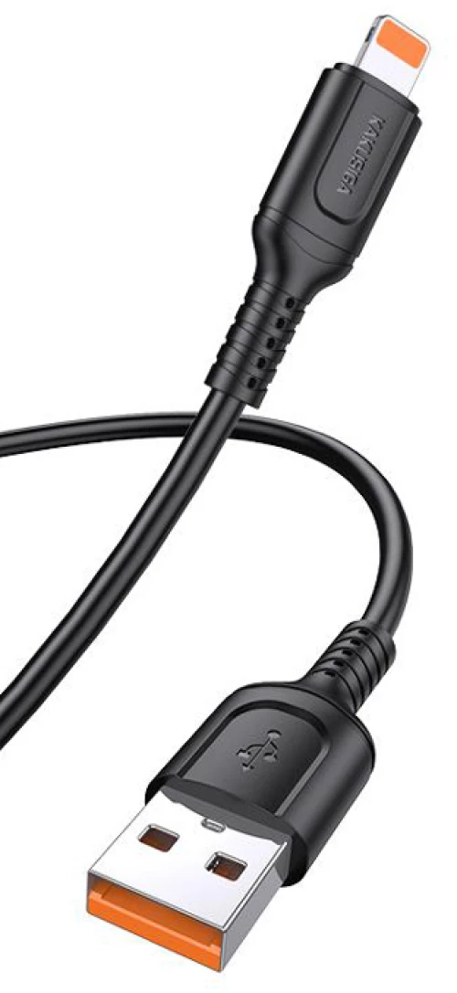 KAKUSIGA καλώδιο Lightning σε USB KSC-805, 2.4A, 480Mbps, 1m, μαύρο