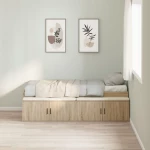 vidaXL Κρεβάτι αποθήκευσης Sonoma Oak 80x200 εκ.