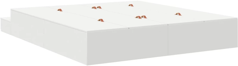 vidaXL Κρεβάτι αποθήκευσης Λευκό 180x200 εκ