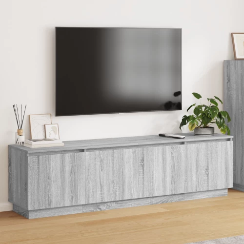 vidaXL Ντουλάπι ΤV με LED Γκρι Σονόμα 180x38x49 cm Επεξεργασμένο Ξύλο