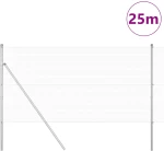 vidaXL Φράχτης με 13 Στύλους 1.4x25 μ Γαλβανισμένος Χάλυβας
