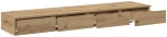 vidaXL Συρτάρια Κρεβατιού Καρυδιά 150x36,5x16,5 εκ Επεξεργασμένο Ξύλο