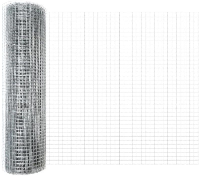 vidaXL Σετ Πόλων Σετ 2 Γαλβανισμένο Ατσάλι 25 x 0.5 μ Ανθεκτικός