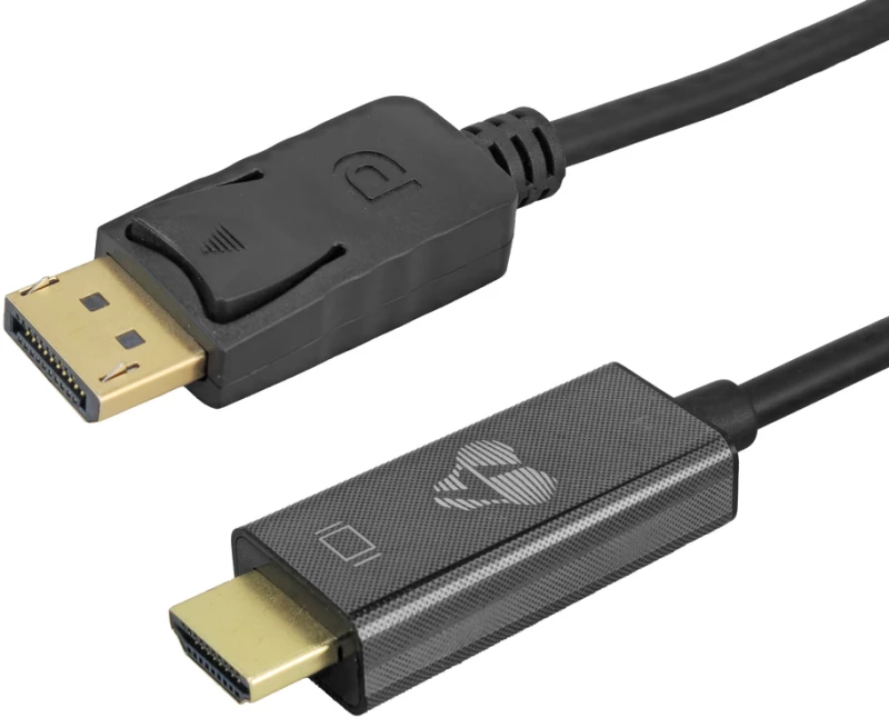 POWERTECH καλώδιο DisplayPort σε HDMI CAB-H187, 4K/60Hz, 21.6 Gbps, 1.5m, μαύρο