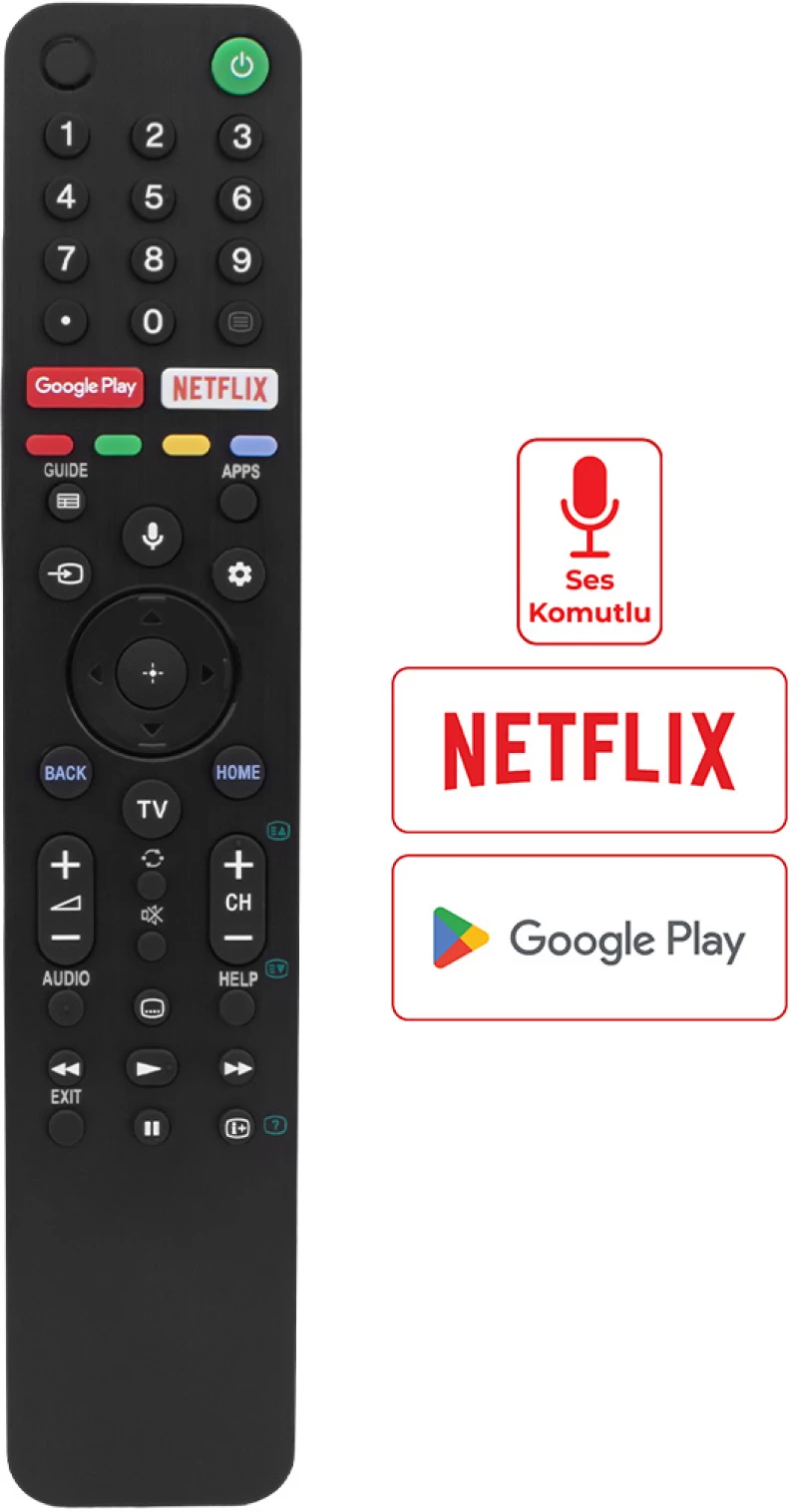 SONY RMF-TX500P SMART TV + VOICE REMOTE CONTROL