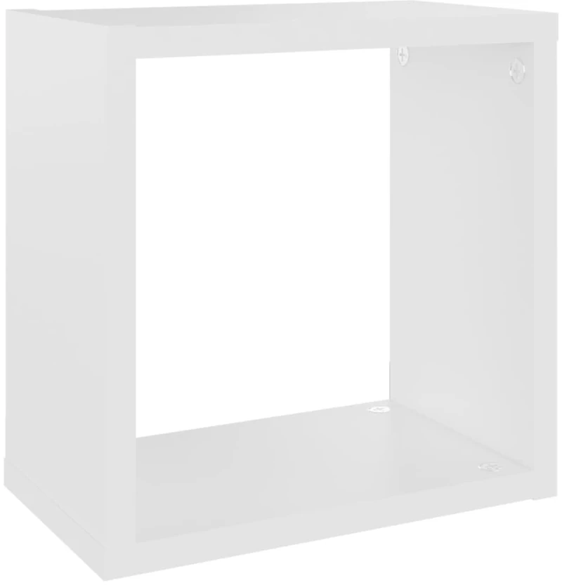 vidaXL Ράφια Κύβοι Τοίχου 2 τεμ. Λευκά 26 x 15 x 26 εκ.