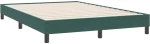 vidaXL Box Spring κρεβάτι με στρώμα σκούρο πράσινο 160x220cm Βελούδινο