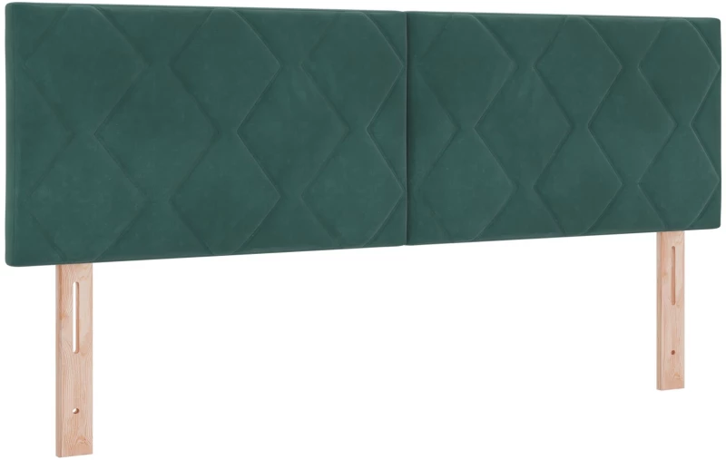 vidaXL Κρεβάτι Box Spring με Στρώμα Σκούρο Πράσινο 140x200 εκ. Βελούδο