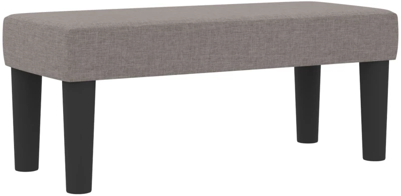 vidaXL Κρεβάτι Box Spring με Στρώμα & Πάγκο Ταμπά 90x190 εκ. Ύφασμα