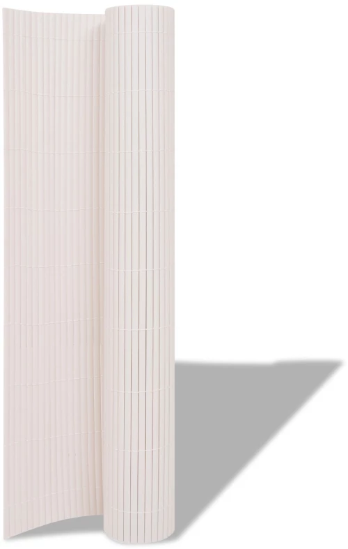 vidaXL Φράχτης Κήπου Διπλής Όψης PVC 150x300 εκ. Λευκό