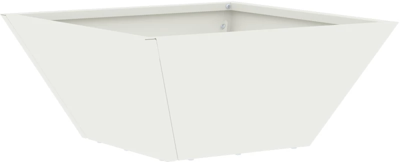 vidaXL Πλαστική Γλάστρα Λευκή Πλαστικό 35 x 35 x 15 εκ.