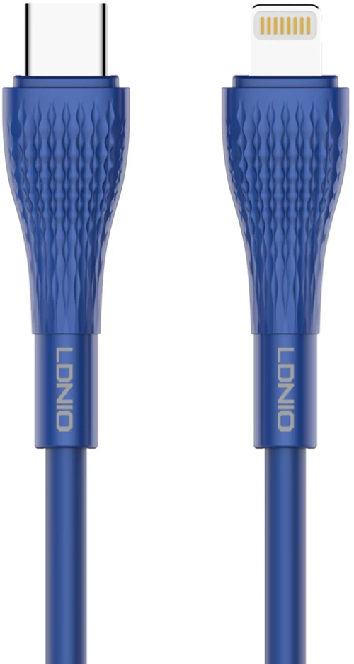 LDNIO καλώδιο Lightning σε USB-C LC672I, 30W PD, 2m, μπλε