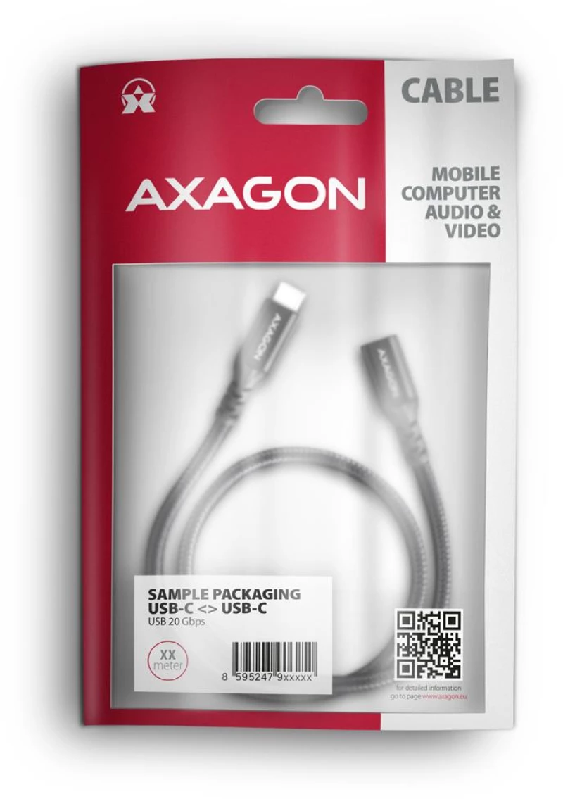 CABLE USB-C EXTENSION 1.5M/BLACK BUCM32-CF15AB AXAGON