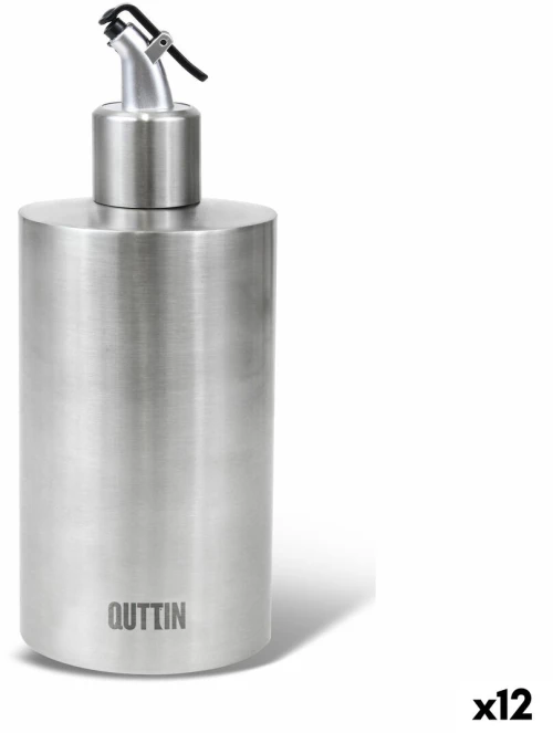 Λαδιέρα Quttin Ασημί Ανοξείδωτο ατσάλι 550 ml (12 Μονάδες)