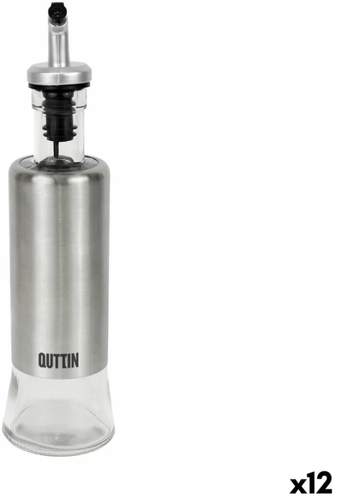 Λαδιέρα Quttin Διαφανές Ασημί Ανοξείδωτο ατσάλι 0,3 L (12 Μονάδες)