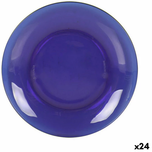 Πιάτο για Επιδόρπιο Duralex Lys Μπλε ø 19 x 2 cm (24 Μονάδες)