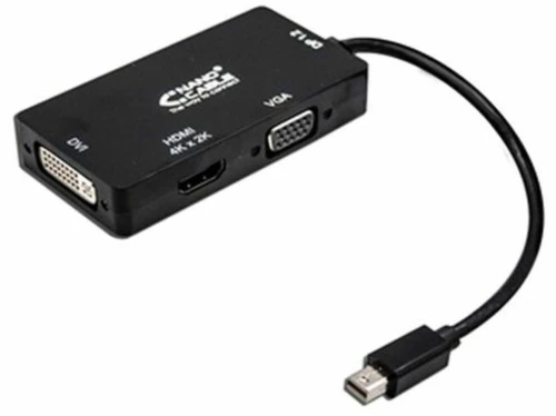 Αντάπτορας Mini DisplayPort σε VGA/DVI/HDMI 3 en 1 NANOCABLE 10.16.3302-BK