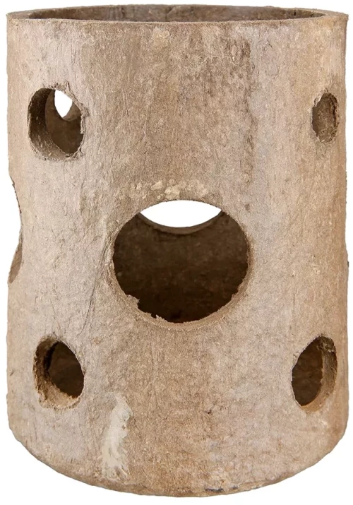 Ανεμοφωτιστικό 'Nordic' Χαρτοπολτός Καφέ 16x16.5x26.5cm - -