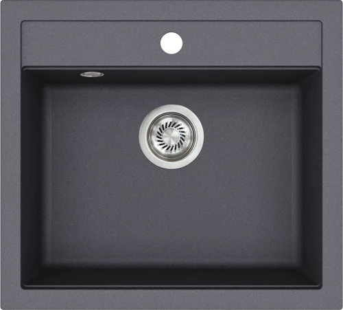 Helika Quadro SQQ 100 Ένθετος Γρανιτένιος Νεροχύτης Μ56.5xΠ51cm Γραφίτης