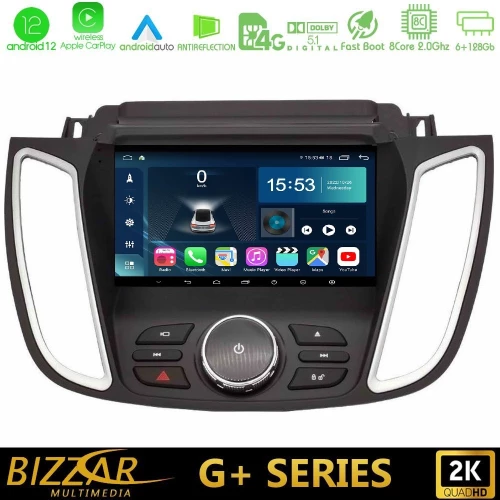 Bizzar g+ Series Ford c-max / Kuga 8core Android12 6+128gb Navigation Multimedia Tablet 9" u-g-Fd2025