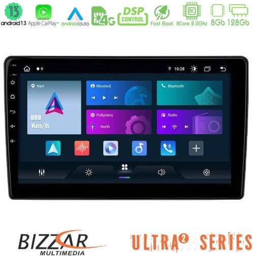 Bizzar Ultra Series Ford Fiesta 2018-2024 8core Android13 8+128gb Navigation Multimedia Tablet 10" u-ul2-Fd1787