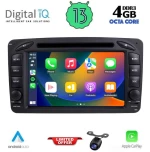 DIGITAL IQ BXE 671_CPA (7" DVD) MULTIMEDIA SYSTEM for MERCEDES C (W203) mod. 1999-2004