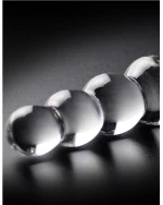 ICICLES No. 2 HAND BLOWN GLASS MASSAGER CLEAR 21.5cm