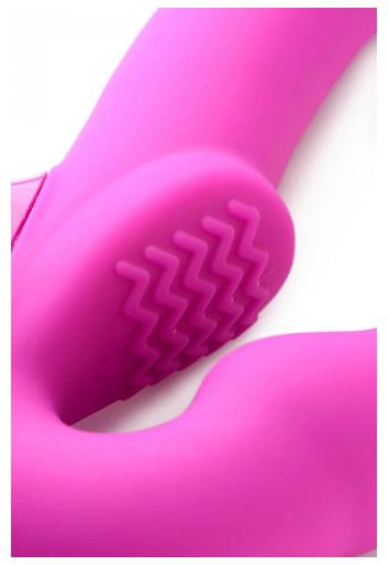 STRAP U EVOKE VIBRATING STRAPLESS STRAP-ON PINK 24cm