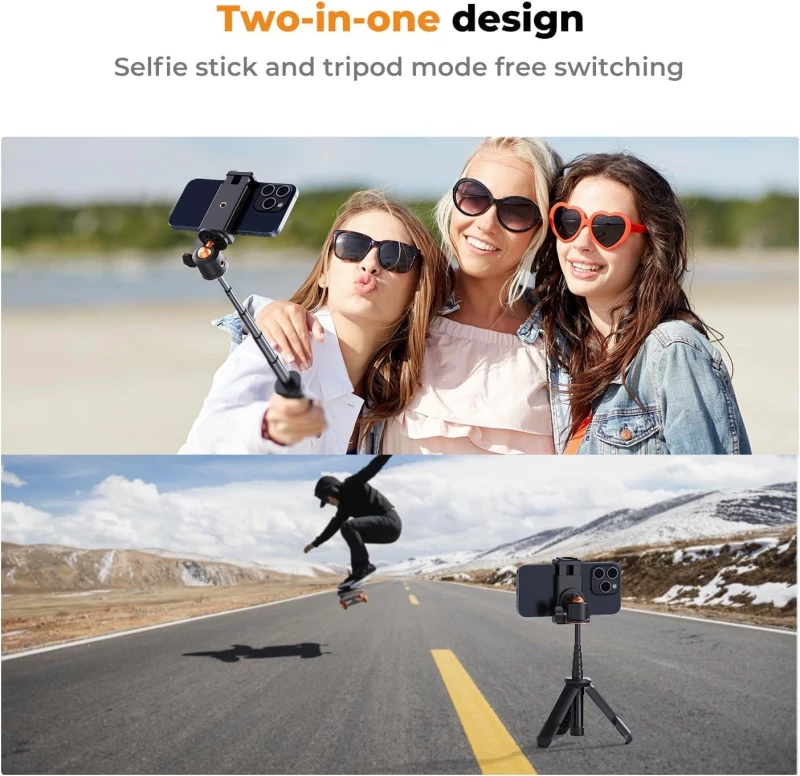 K&F Concept MS09 Selfie and Extention Deskop Tripod with Bluetooth Remote Control (KF09.128V3)