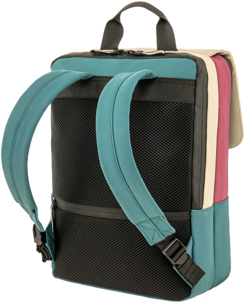 Σακίδιο Πλάτης Polo Breeze 10lt 15.6″ Μπεζ - Πετρόλ 902062-5800