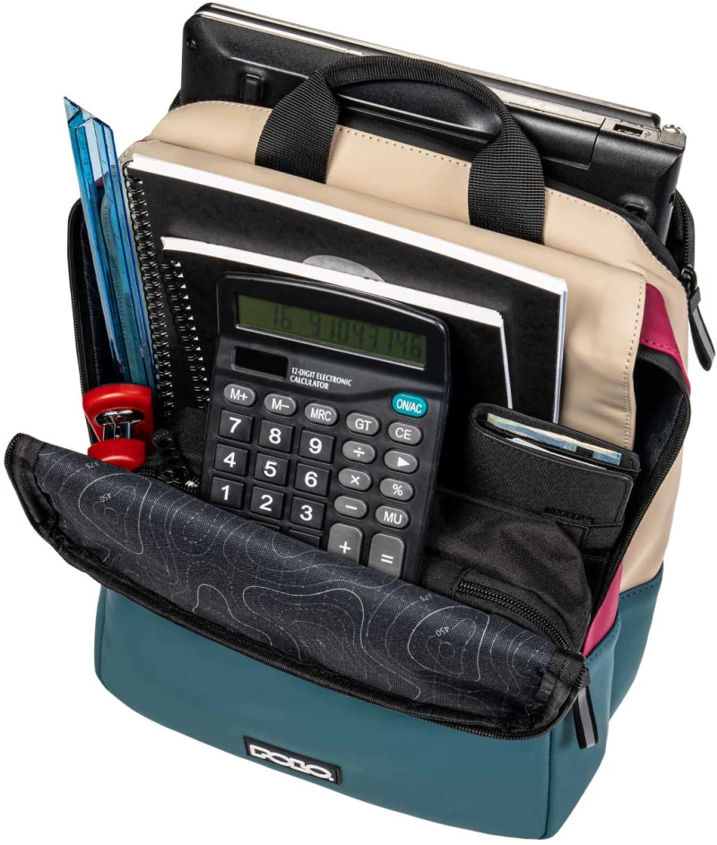 Σακίδιο Πλάτης Polo Breeze 10lt 15.6″ Μπεζ - Πετρόλ 902062-5800