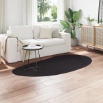 vidaXL Χαλί Χώρου Μαύρο 100x200 εκ Πολυεστέρα Αντιολισθητικό
