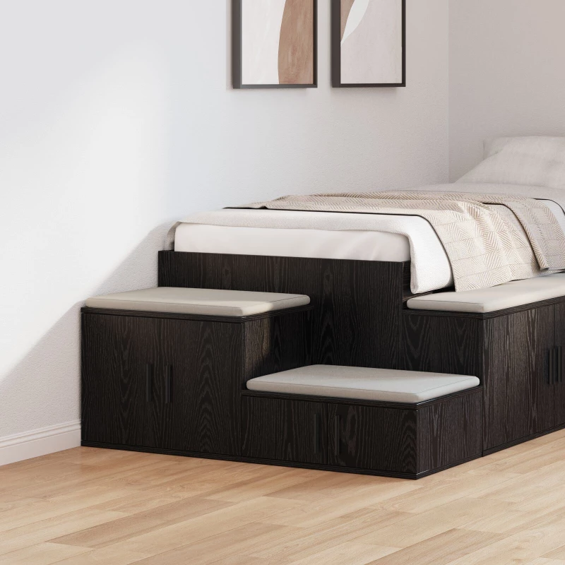 vidaXL Μαύρη Ντουλάπα Αποθήκευσης 103x41x40 εκ. από Επεξεργασμένο Ξύλο