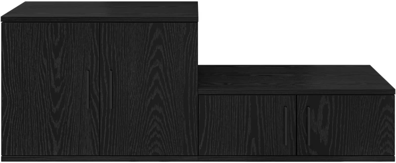 vidaXL Μαύρη Ντουλάπα Αποθήκευσης 103x41x40 εκ. από Επεξεργασμένο Ξύλο