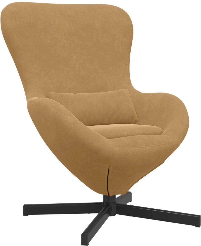 vidaXL Πολυθρόνα Αυγού Brown Βελούδο