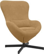 vidaXL Πολυθρόνα Αυγού Brown Βελούδο