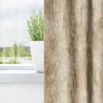 vidaXL Κουρτίνες Βελούδινες 2 τμχ με οπές Κρεμ 245x140 εκ.