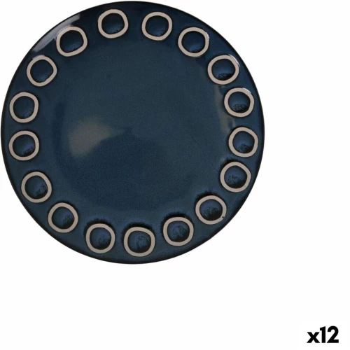 Επίπεδο πιάτο La Mediterránea Almudena Μπλε (12 Μονάδες)