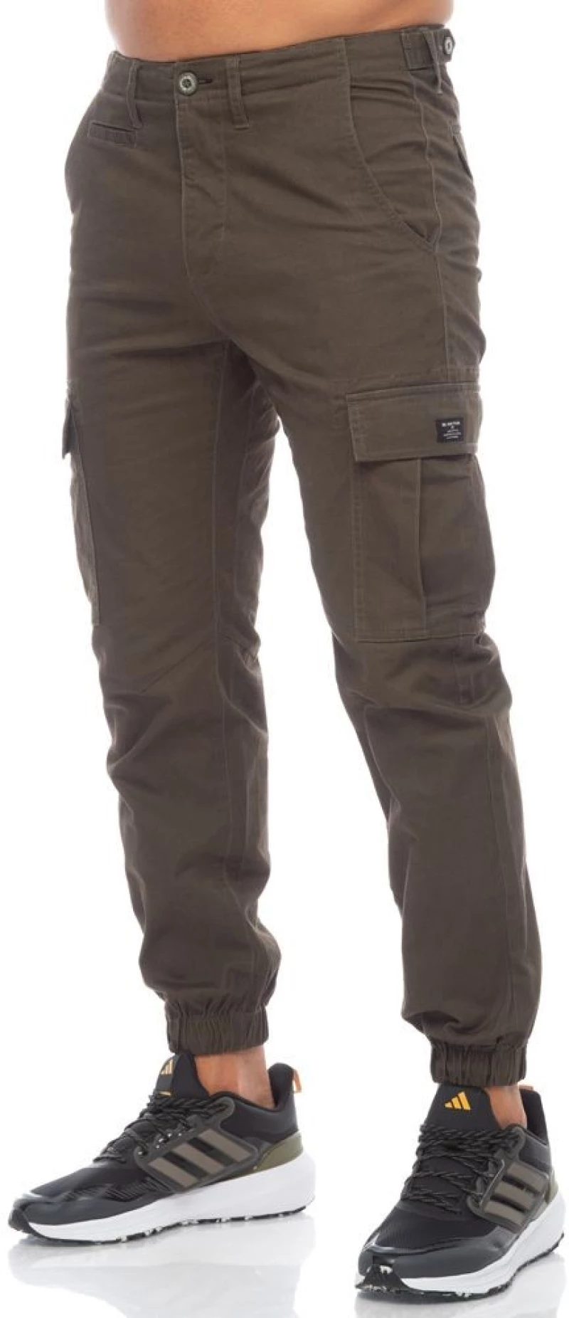 BE:NATION CARGO PANTS ELASTIC HEM 02302308-13B BENATION ΠΡΑΣΙΝΟ