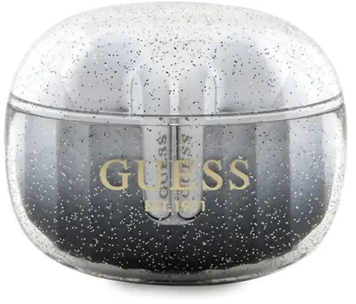 Wireless Earbuds Guess - Bluetooth 5.3, TWS, USB-C, with Docking Station, IPX4 - Glitter Black