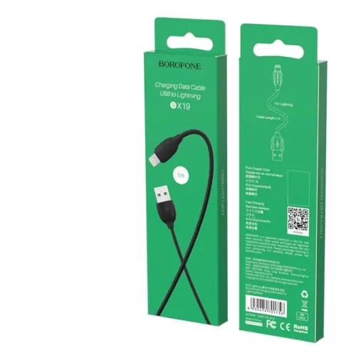 Cable Borofone BX19 USB to Lightning 1m Black