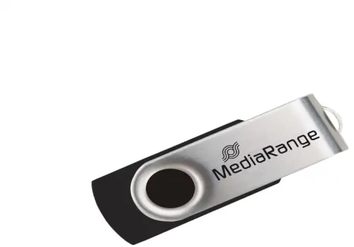 USB Stick MediaRange USB 2.0 Flash Drive 4GB (Black/Silver) (MR907)
