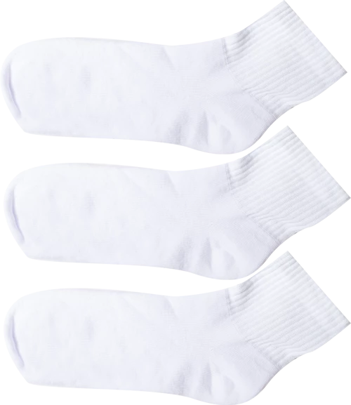 Σετ Κάλτσες Αστραγάλου Πετσετέ Λευκό 3-6 Ζεύγη