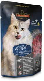 LEONARDO Φακελάκι Buffalo & Blueberries 85gr βουβάλι +βατόμουρα - 85gr X 16TMX