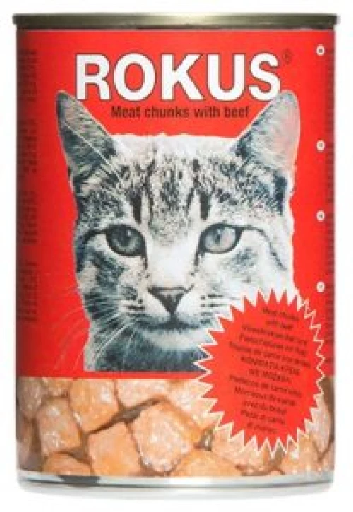 ROKUS κονσέρβα γάτας μοσχάρι - 400gr