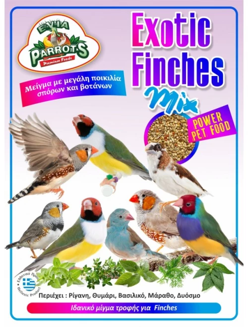EVIA PARROTS ΕXOTIC FINCHES MIX - 800gr