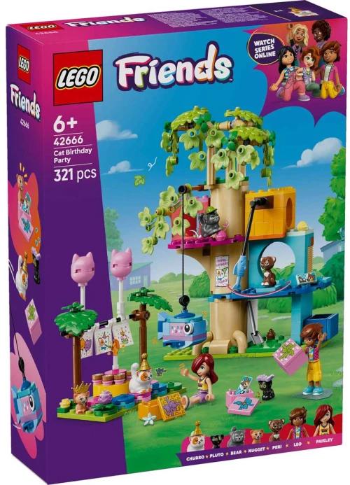 LEGO 42666 - LEGO FRIENDS - Cat Birthday Party & Tree House