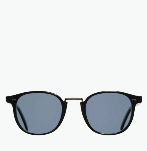 Round-Frame Acetate Sunglasses Black